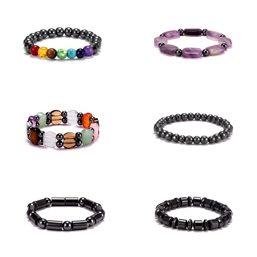 Rinhoo Hematite Round Beads Women Men Bracelet Colorful Magnet Stone Health Energy Magnetic Bracelets Gifts For Charm Lovers
Rinhoo Hematite Round Beads Women Men Bracelet Colorful Magnet Stone Health Energy Magnetic Bracelets Gifts For Charm Lovers