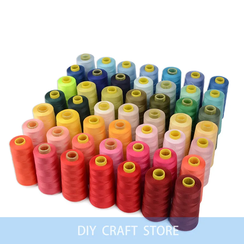 1 Roll Durable Polyester Sewing Thread For Overlocking Machine 3000 Yards Spools Cones 40s/2 70 Colors For Selection
1 Roll Durable Polyester Sewing Thread For Overlocking Machine 3000 Yards Spools Cones 40s/2 70 Colors For Selection