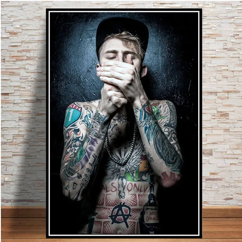 New Machine Gun Kelly Rapper Hip Hop Music Singer Star Poster And Prints Painting Art Wall Pictures For Living Room Home Decor
New Machine Gun Kelly Rapper Hip Hop Music Singer Star Poster And Prints Painting Art Wall Pictures For Living Room Home Decor
