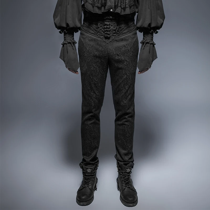 Punk Gothic Peacock Button Men Pants Black Casual High Waist Slim-Fitting Trousers 2017 Steampunk Fashion Retro Men Long Pants
Punk Gothic Peacock Button Men Pants Black Casual High Waist Slim-Fitting Trousers 2017 Steampunk Fashion Retro Men Long Pants