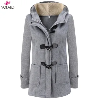 Plus Size 5XL New Fashion Wnter Women Hooded Horn Double-breasted Button Coat Cotton-padded Clothes Woman Clothes Female Jacket
Plus Size 5XL New Fashion Wnter Women Hooded Horn Double-breasted Button Coat Cotton-padded Clothes Woman Clothes Female Jacket