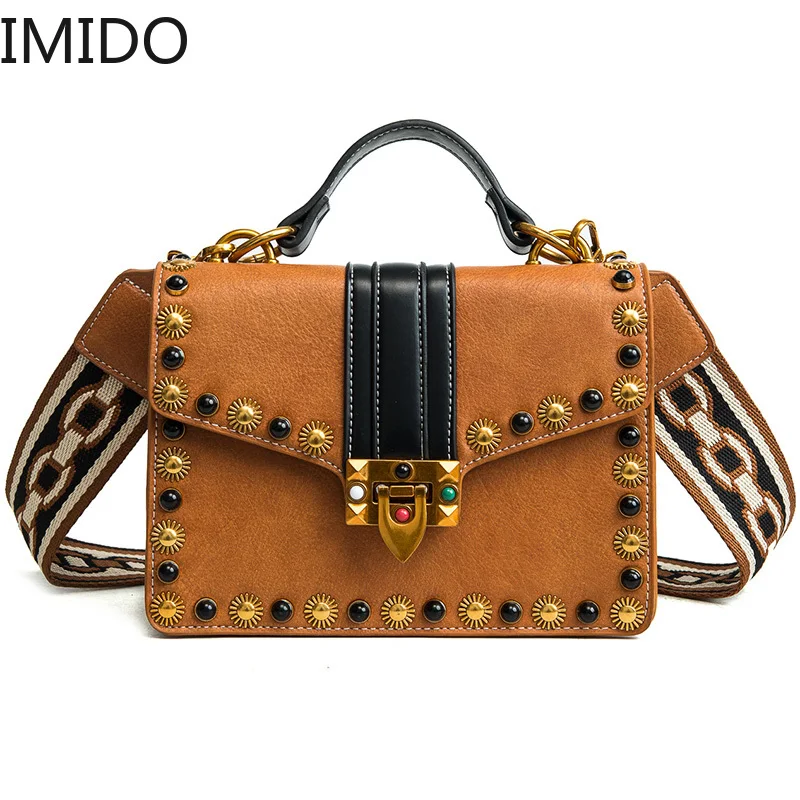 British Fashion Retro Female Handbag 2019 PU Leather Luxury Handbags Women Bags Designer Rivet Tote Girl Shoulder Messenger Bag
British Fashion Retro Female Handbag 2019 PU Leather Luxury Handbags Women Bags Designer Rivet Tote Girl Shoulder Messenger Bag