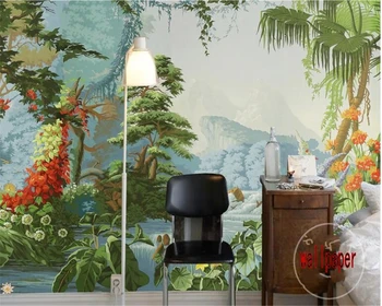 beibehang Personality aesthetic wallpaper European retro palace court hand-painted pastoral rainforest oil painting wallpaper 3d
beibehang Personality aesthetic wallpaper European retro palace court hand-painted pastoral rainforest oil painting wallpaper 3d