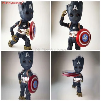 Fashion 26CM Movie figure Groot Cosplay Captain USA Figure PVC collectible Action Figure High quality Movable Model Toys HB47
Fashion 26CM Movie figure Groot Cosplay Captain USA Figure PVC collectible Action Figure High quality Movable Model Toys HB47