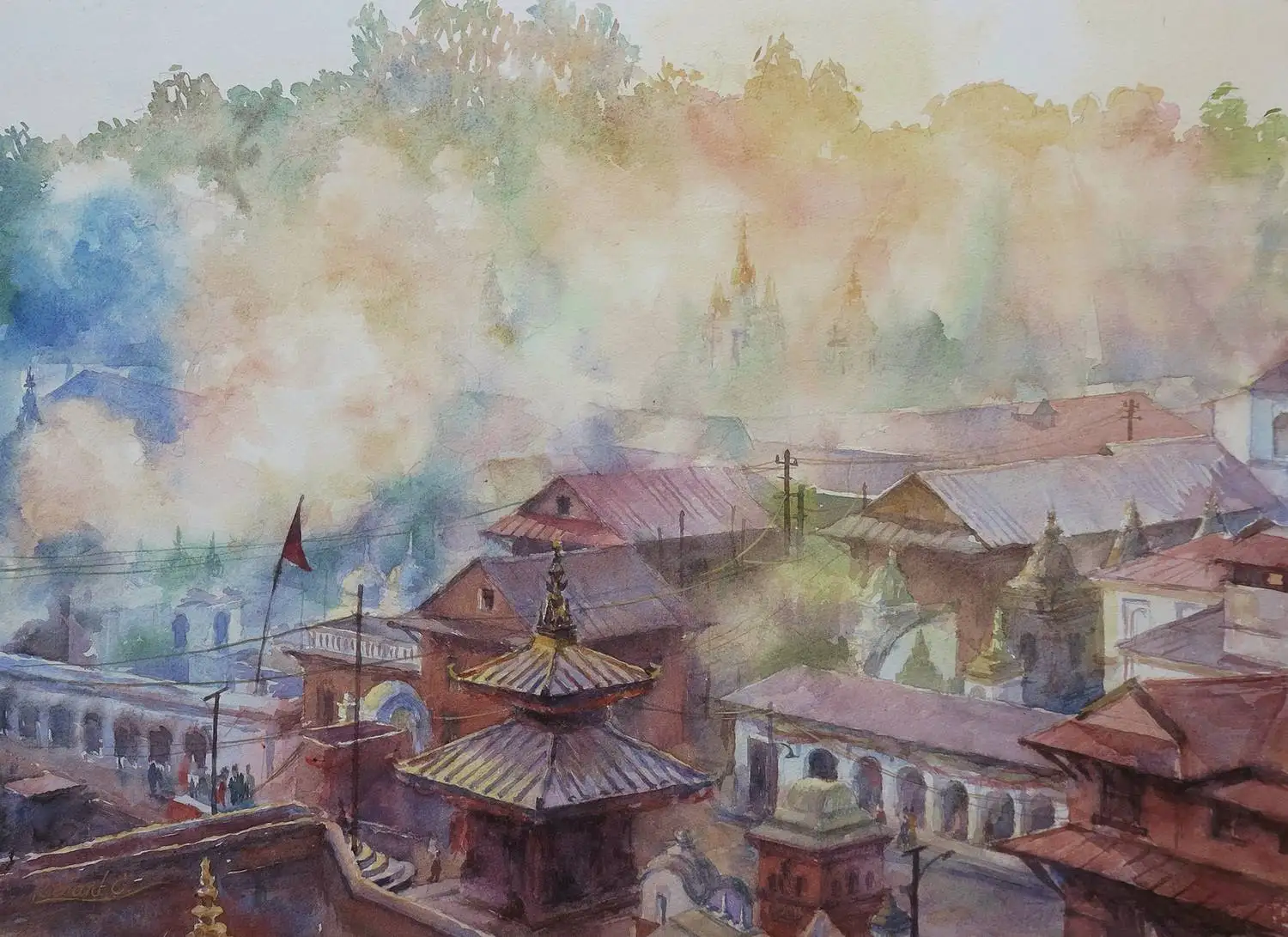 Chinese and Australia Artist Chao Tiejun's Work"Morning Light" Watercolor Painting Scenery Home Decor Hand Painted IWS Master
Chinese and Australia Artist Chao Tiejun's Work"Morning Light" Watercolor Painting Scenery Home Decor Hand Painted IWS Master