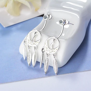 XIYANIKE Fashion Silver Bohemian Nationality Indian Feather Dream Catcher Dreamcatcher Earring For Women Fashion Jewelry VES6097
XIYANIKE Fashion Silver Bohemian Nationality Indian Feather Dream Catcher Dreamcatcher Earring For Women Fashion Jewelry VES6097