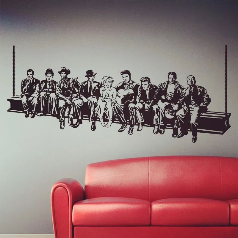 Free shipping diy wallpaper Hollywood style Wall sticker Movie star Wall decals American style home decoration Mural house decor
Free shipping diy wallpaper Hollywood style Wall sticker Movie star Wall decals American style home decoration Mural house decor