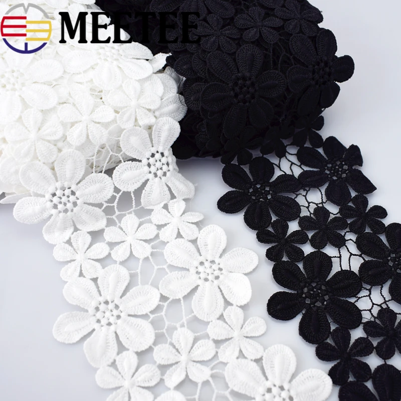Meetee 5Yards/15Yards 5cm 11cm Water Soluble Cotton Embroidery Lace Trim Black White Dress Lace Fabric Hand Clothes Accessories
Meetee 5Yards/15Yards 5cm 11cm Water Soluble Cotton Embroidery Lace Trim Black White Dress Lace Fabric Hand Clothes Accessories