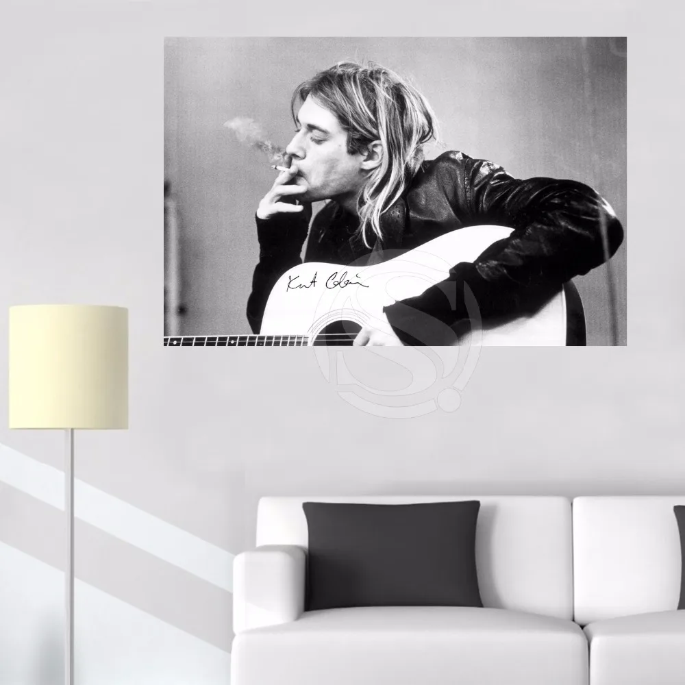 Custom GB Eye kurt Cobain Smoking Canvas Painting Cloth Print DIY Fabric Poster Wall Silk Poster For Living Room Wall Pictures
Custom GB Eye kurt Cobain Smoking Canvas Painting Cloth Print DIY Fabric Poster Wall Silk Poster For Living Room Wall Pictures