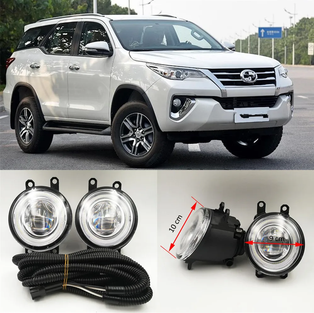 2 in 1 LED Cut-Line Lens Fog Lights Lamp 3 Colors Angel Eyes DRL Daytime Running Lights for Toyota Fortuner 2015 2016 2017
2 in 1 LED Cut-Line Lens Fog Lights Lamp 3 Colors Angel Eyes DRL Daytime Running Lights for Toyota Fortuner 2015 2016 2017