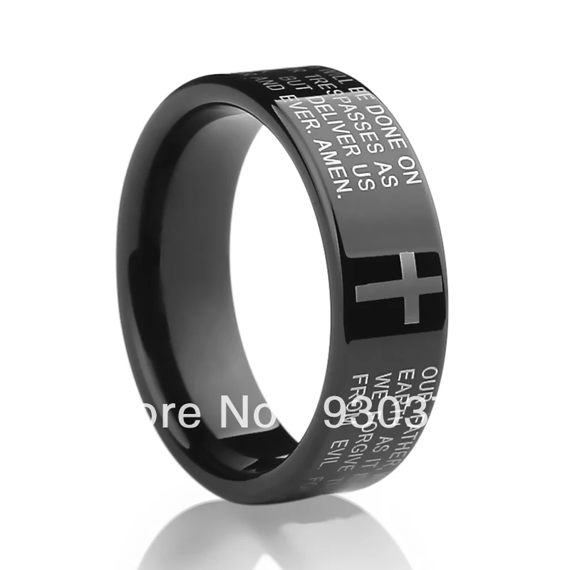 Free Shipping and Free Engraving Tungsten ring male Korean version of the original designers of the Bible ring
Free Shipping and Free Engraving Tungsten ring male Korean version of the original designers of the Bible ring