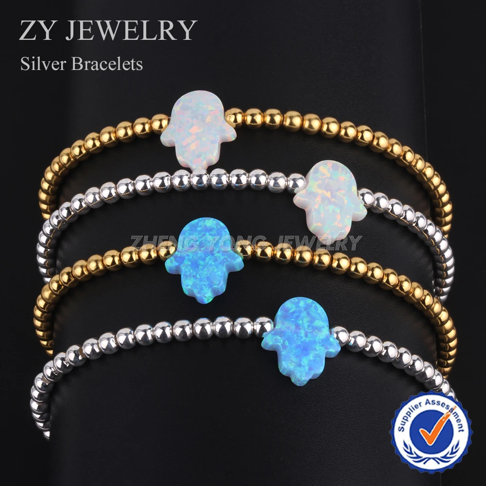 Free Shipping DIY Color Hamsa Fatima Hand Charms Bracelet Synthetic Opal Gemstone 925 Silver Beads Bracelet Jewelry
Free Shipping DIY Color Hamsa Fatima Hand Charms Bracelet Synthetic Opal Gemstone 925 Silver Beads Bracelet Jewelry