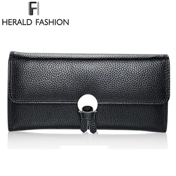 Herald Fashion New Women Wallets Genuine Leather High Quality Long Design Clutch Cowhide Wallet Vintage Female Purse
Herald Fashion New Women Wallets Genuine Leather High Quality Long Design Clutch Cowhide Wallet Vintage Female Purse