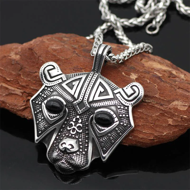 Nordic Viking Bear Head Pendant Necklace Men's Fashion Necklace 2018 Silver Viking Jewelry
Nordic Viking Bear Head Pendant Necklace Men's Fashion Necklace 2018 Silver Viking Jewelry