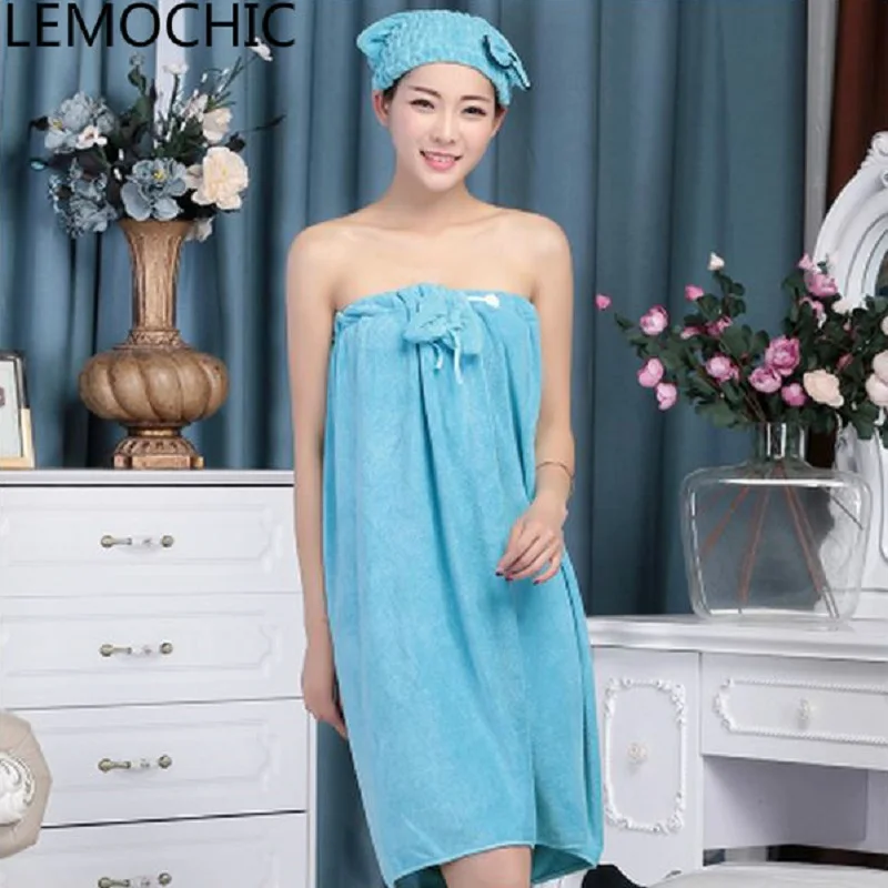 High quality Wear the towel wrapped chest Bath skirt bathrobe thickened water sucking limit send adult Shower cap sports towel
High quality Wear the towel wrapped chest Bath skirt bathrobe thickened water sucking limit send adult Shower cap sports towel