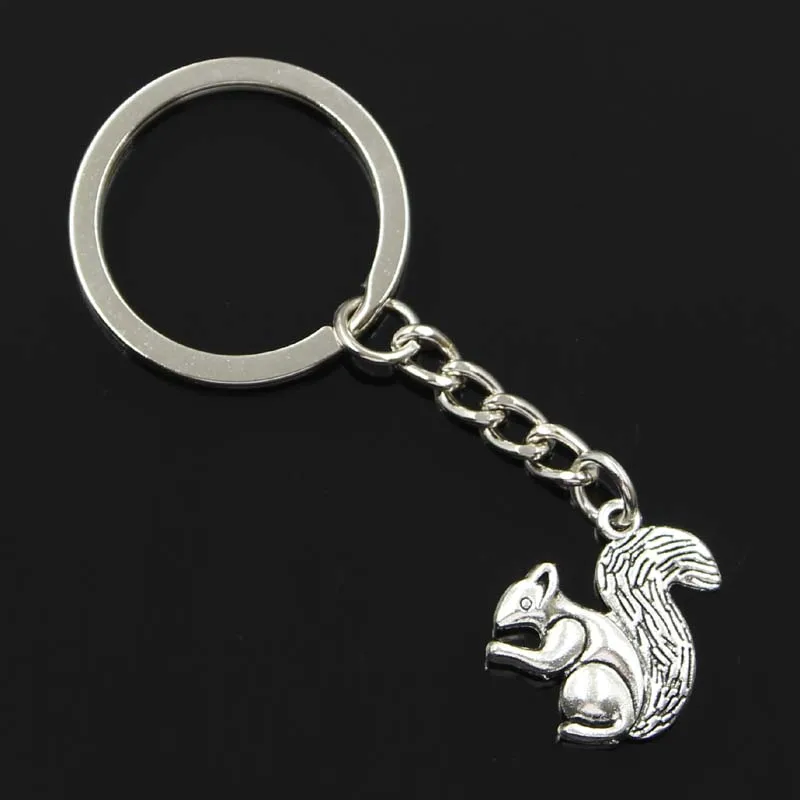 new fashion men 30mm keychain DIY metal holder chain vintage double sided squirrel 21x21mm silver pendant Gift
new fashion men 30mm keychain DIY metal holder chain vintage double sided squirrel 21x21mm silver pendant Gift