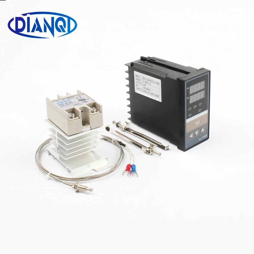 Temperature controller REX-C400 Relay Output SSR RexC-400 V*AN M*AN K type Thermocouple SSR-40DA Universal Input 220V~240V
Temperature controller REX-C400 Relay Output SSR RexC-400 V*AN M*AN K type Thermocouple SSR-40DA Universal Input 220V~240V