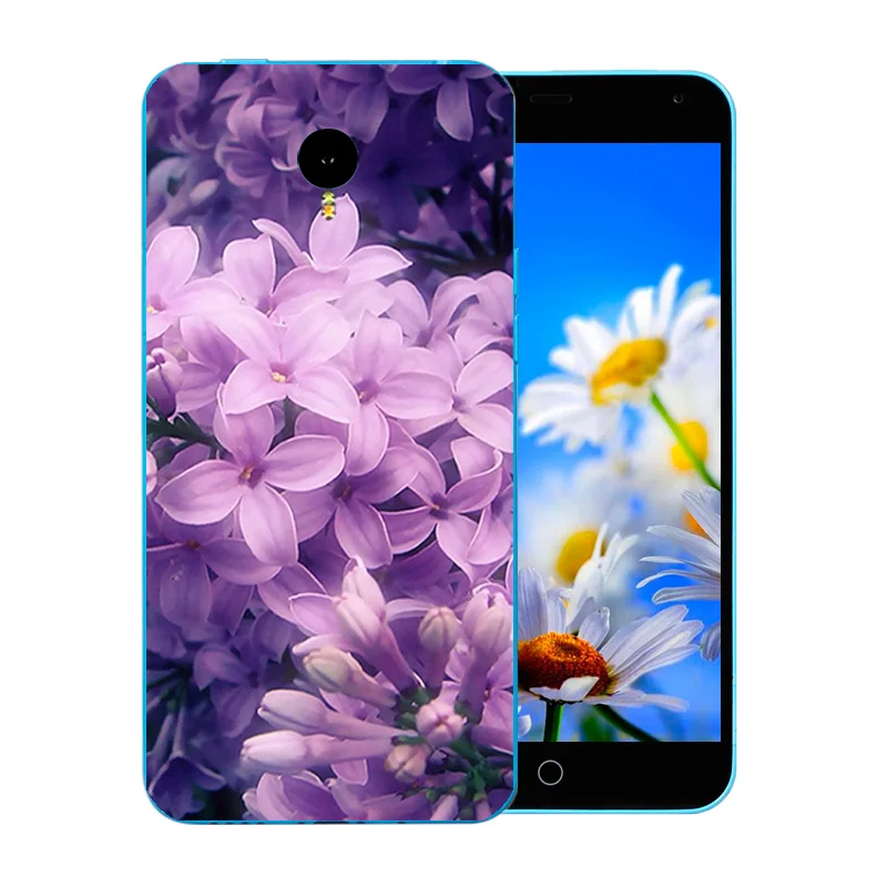 5 дюймов для Meizu M1 Note чехлы телефонов силикон мягкий TPU NOTE Meilan 1 Blossom Pattern Матовая