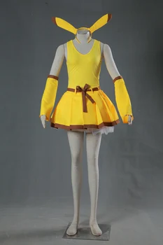 Cartoon Pocket Monster Anime Cos pikachu Personification Sexy Lolita set Halloween Woman Man Cosplay Costume
Cartoon Pocket Monster Anime Cos pikachu Personification Sexy Lolita set Halloween Woman Man Cosplay Costume