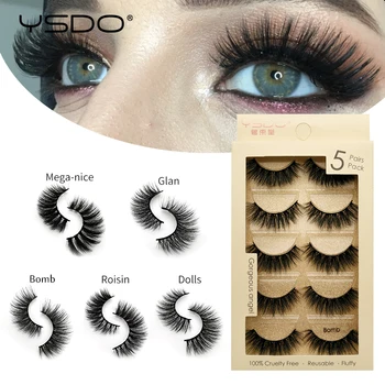 YSDO 5 pairs mink eyelashes natural false eyelashes makeup 3d faux mink lashes long eyelashes faux cilios mink fluffy lashes 5P
YSDO 5 pairs mink eyelashes natural false eyelashes makeup 3d faux mink lashes long eyelashes faux cilios mink fluffy lashes 5P