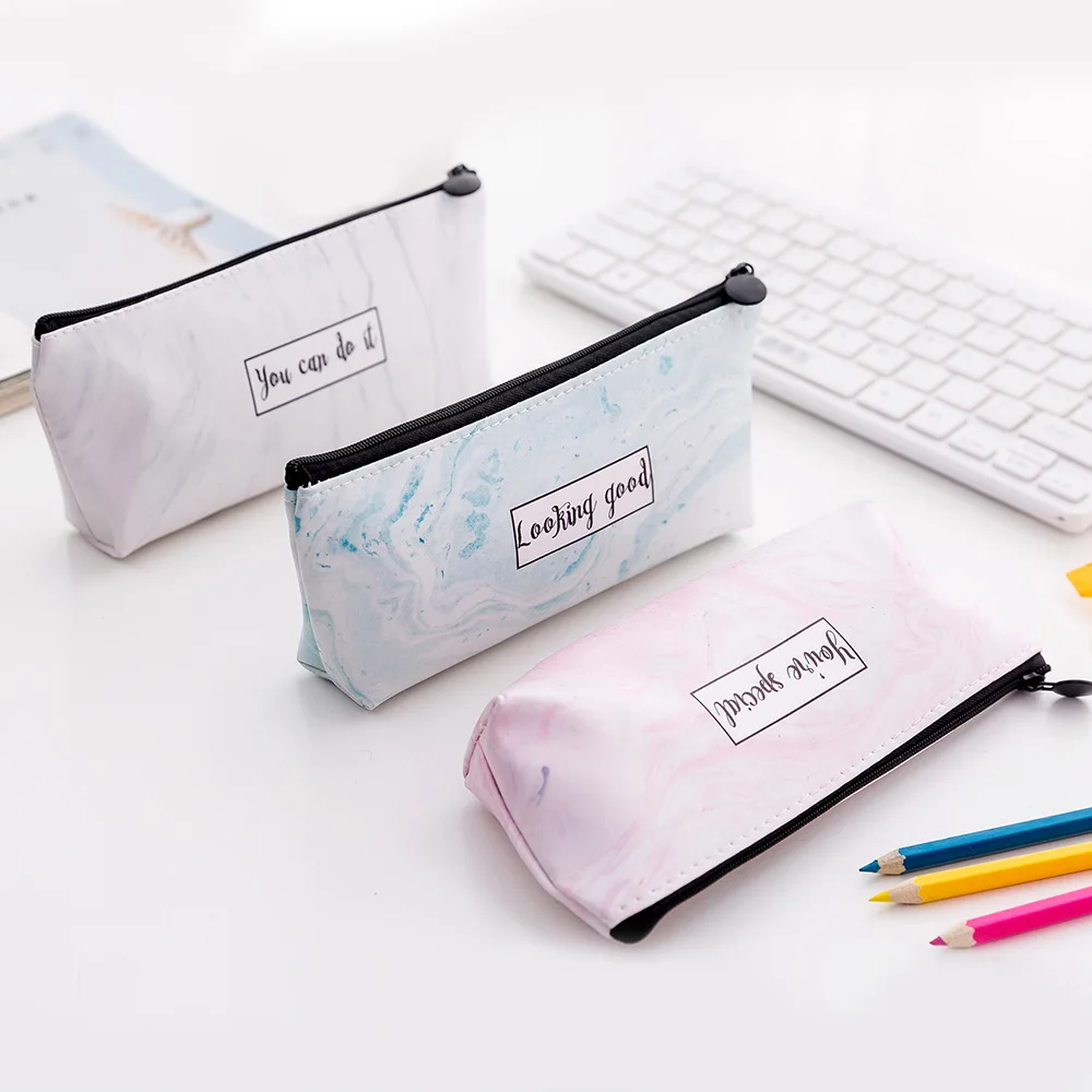 New student stationery marble PU pencil bag multi-functional zipper stationery box
New student stationery marble PU pencil bag multi-functional zipper stationery box