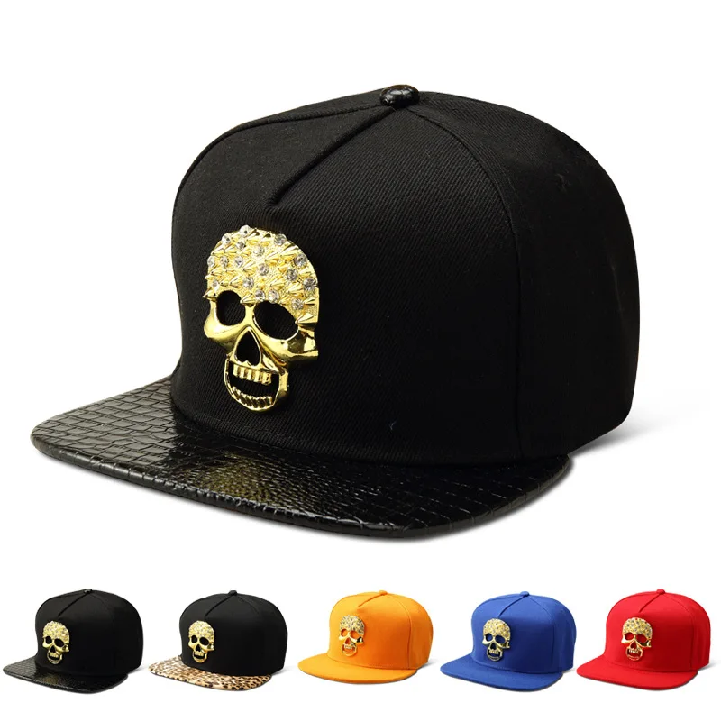 Bling Diamond Ghost Cotton Snapback Hats Men Women Gorras Golden Skull Head Baseball Caps Sports Crystal hip hop hat
Bling Diamond Ghost Cotton Snapback Hats Men Women Gorras Golden Skull Head Baseball Caps Sports Crystal hip hop hat