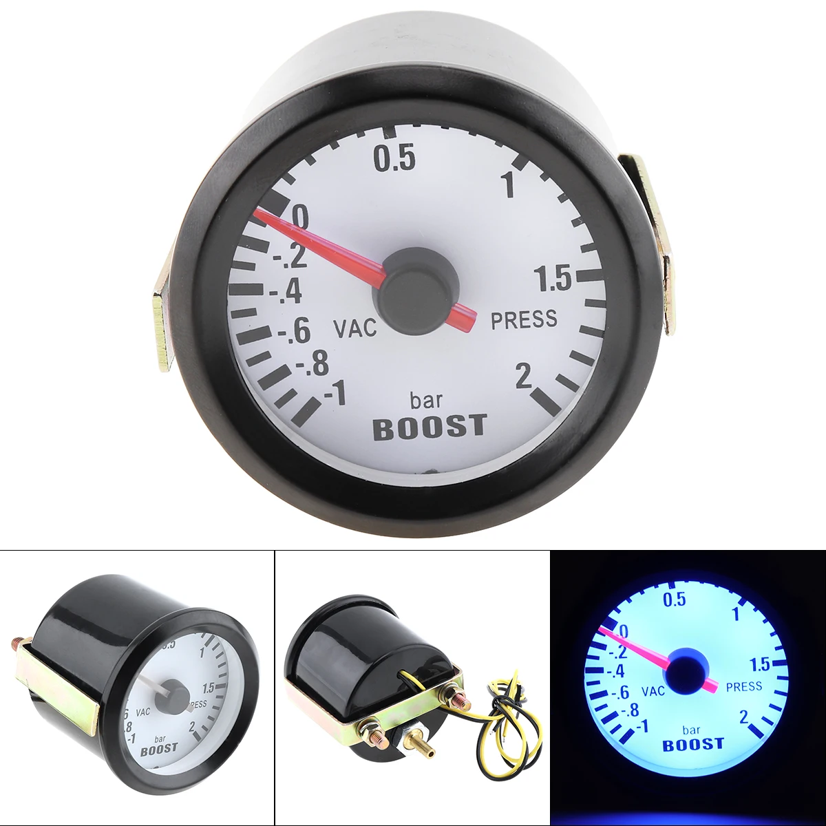 6031BL 2" 52mm 12V Blue LED -1~2 Bar Turbo Boost Gauge Meter Replacement with Sensor Suitable for Car / Boat / Truck / ATV
6031BL 2" 52mm 12V Blue LED -1~2 Bar Turbo Boost Gauge Meter Replacement with Sensor Suitable for Car / Boat / Truck / ATV