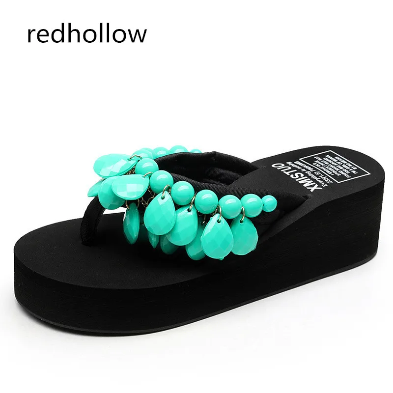 Woman Beach Flip Flops Summer Sandals Bohemia Slippers Platform Sandals Fashion High Heels Shoes Female Home Slippers Size 35-41
Woman Beach Flip Flops Summer Sandals Bohemia Slippers Platform Sandals Fashion High Heels Shoes Female Home Slippers Size 35-41