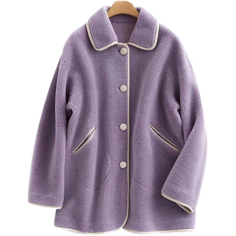 100% Wool Jacket Korean Vintage Real Fur Coat Streetwear Autumn Winter Coat Women Clothes 2019 Sheep Shealring Abrigo Mujer 3343
100% Wool Jacket Korean Vintage Real Fur Coat Streetwear Autumn Winter Coat Women Clothes 2019 Sheep Shealring Abrigo Mujer 3343