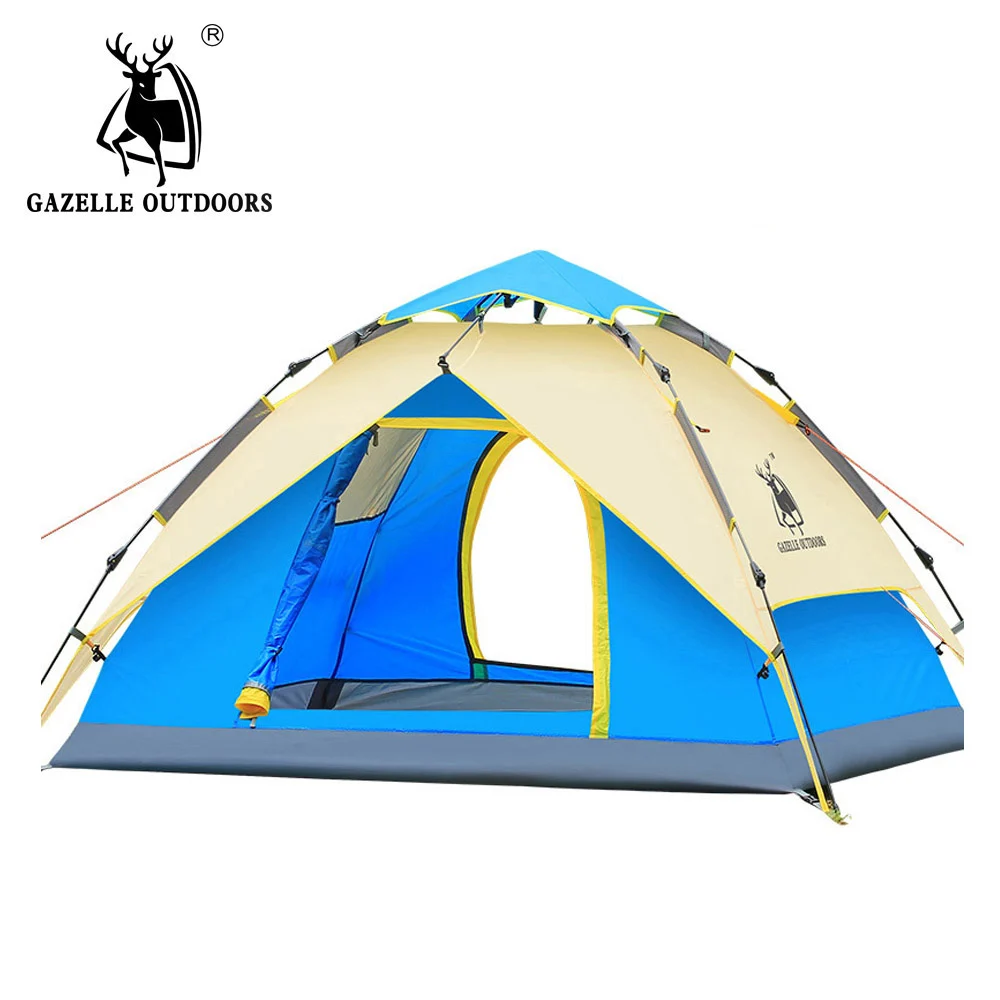 Hydraulic Automatic Windproof Waterproof Double Layer Tent 3-4 person Tents Ultralight Outdoor Hiking Camping Tent Picnic Tents
Hydraulic Automatic Windproof Waterproof Double Layer Tent 3-4 person Tents Ultralight Outdoor Hiking Camping Tent Picnic Tents