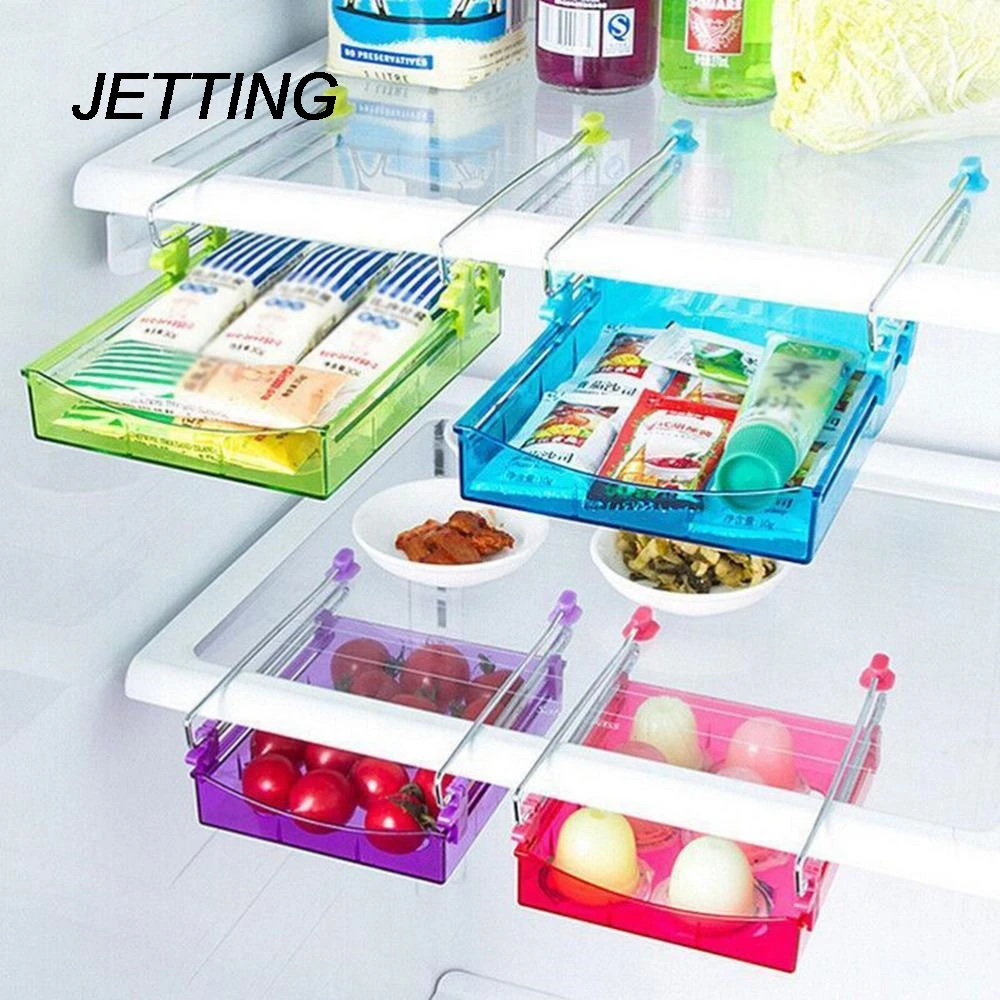 JETTING Fridge Storage Rack With Layer Partition Refrigerator Plastic Storage Holder Pull-out Drawer Organizer Bathroom Shelves
JETTING Fridge Storage Rack With Layer Partition Refrigerator Plastic Storage Holder Pull-out Drawer Organizer Bathroom Shelves