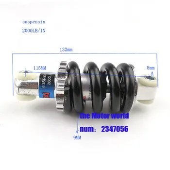 NEW Rear Bike Parts Bicycle Shock 115mm* 2000LBS Absorber Spring Shock Absorber Bicycle Rear Suspension Absorber Oilless Parts
NEW Rear Bike Parts Bicycle Shock 115mm* 2000LBS Absorber Spring Shock Absorber Bicycle Rear Suspension Absorber Oilless Parts