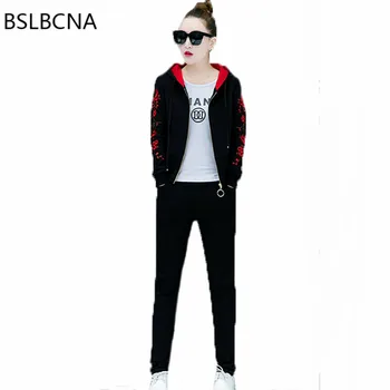 Caual Suit Women Set Clothes 2019 Korean Plus Size Autumn Clothing Embroidery Jacket Long Pant And T-shirt Three Piece Set A244
Caual Suit Women Set Clothes 2019 Korean Plus Size Autumn Clothing Embroidery Jacket Long Pant And T-shirt Three Piece Set A244