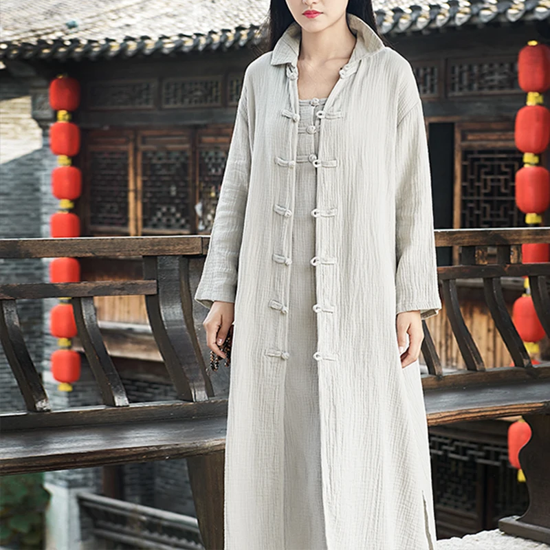 2018 spring antumn long cardigan retro cotton linen shirt coat vintage outerwear women blouses long sleeve blusas
2018 spring antumn long cardigan retro cotton linen shirt coat vintage outerwear women blouses long sleeve blusas