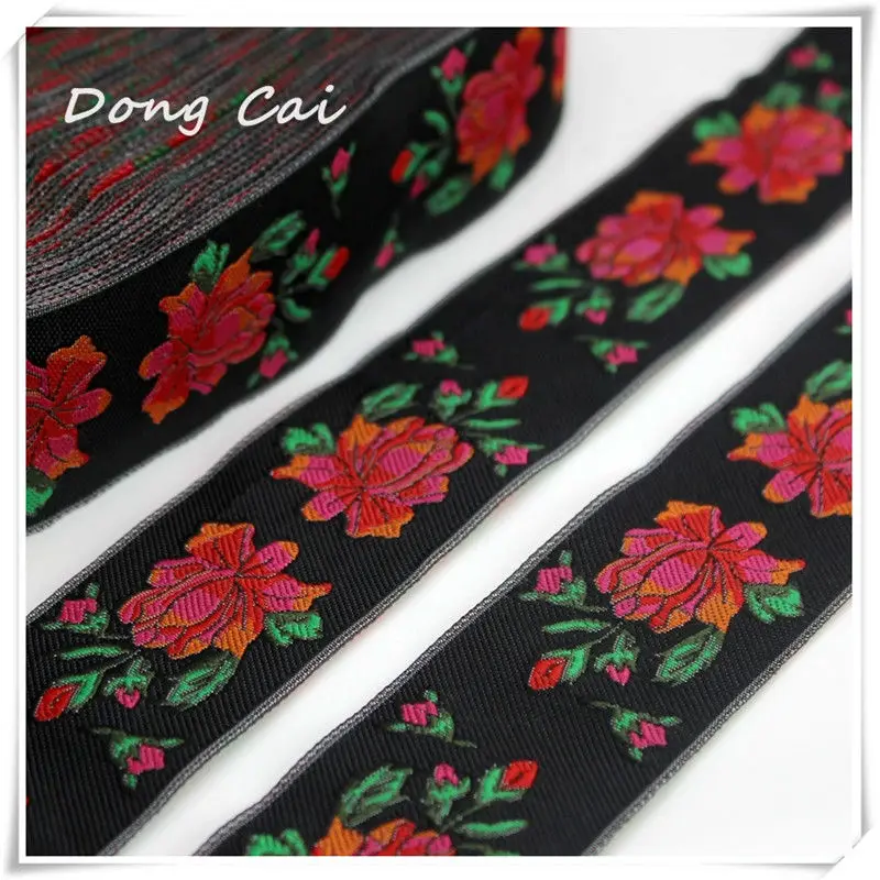 5yards/lot 4CM Black peony jacquard ribbon Opera performance clothing production Chinese style national webbing Carpet weaving
5yards/lot 4CM Black peony jacquard ribbon Opera performance clothing production Chinese style national webbing Carpet weaving