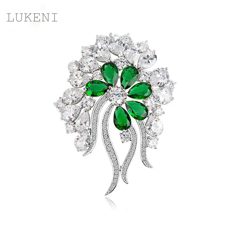 New Arrive Romantic Fashion Women White Gold Plated AAA Cubic Zircon ,The Flowers Brooches Sweater Coat Accessories
New Arrive Romantic Fashion Women White Gold Plated AAA Cubic Zircon ,The Flowers Brooches Sweater Coat Accessories
