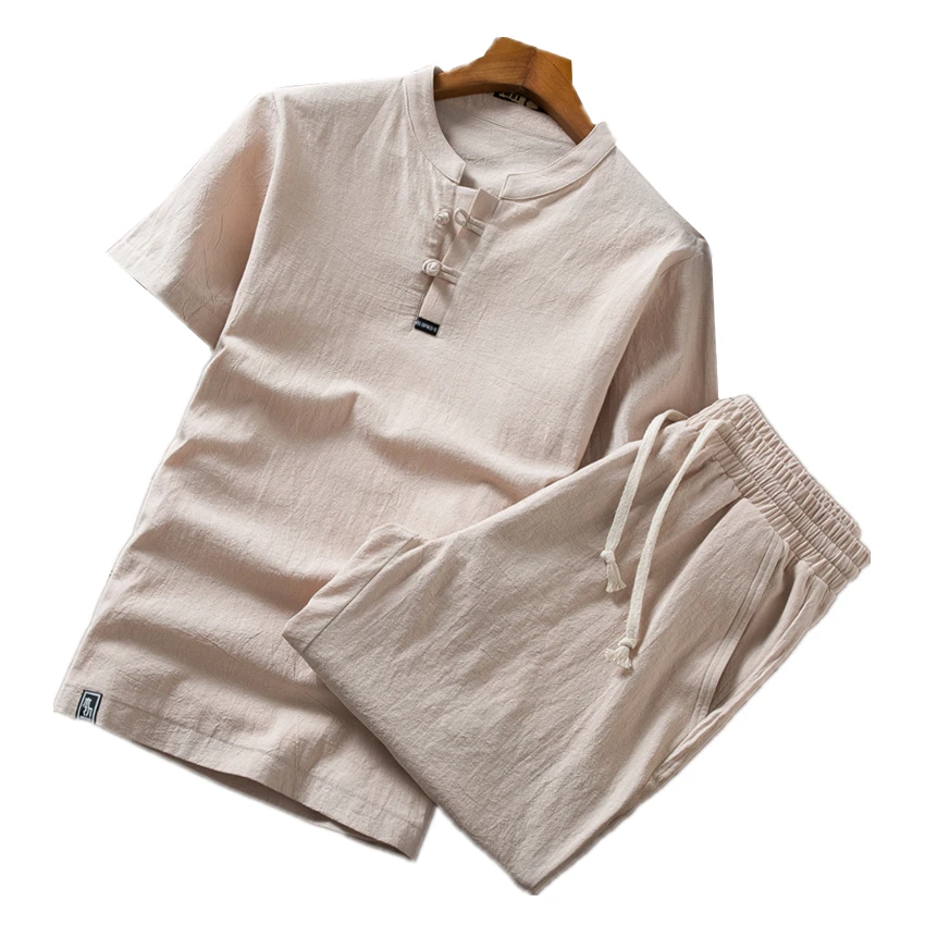 Chinese Style Men's Short-sleeved 2 Piece Set Large Size 5XL Summer Fashion Casual Mens Suits Cool Breathable and Comfortable
Chinese Style Men's Short-sleeved 2 Piece Set Large Size 5XL Summer Fashion Casual Mens Suits Cool Breathable and Comfortable