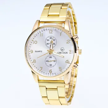 Watch Men Fashion luxury Quartz Gold Business Temperament Diamond Dial Gold Steel Charm Analog Wrist Watches reloj mujer A2
Watch Men Fashion luxury Quartz Gold Business Temperament Diamond Dial Gold Steel Charm Analog Wrist Watches reloj mujer A2