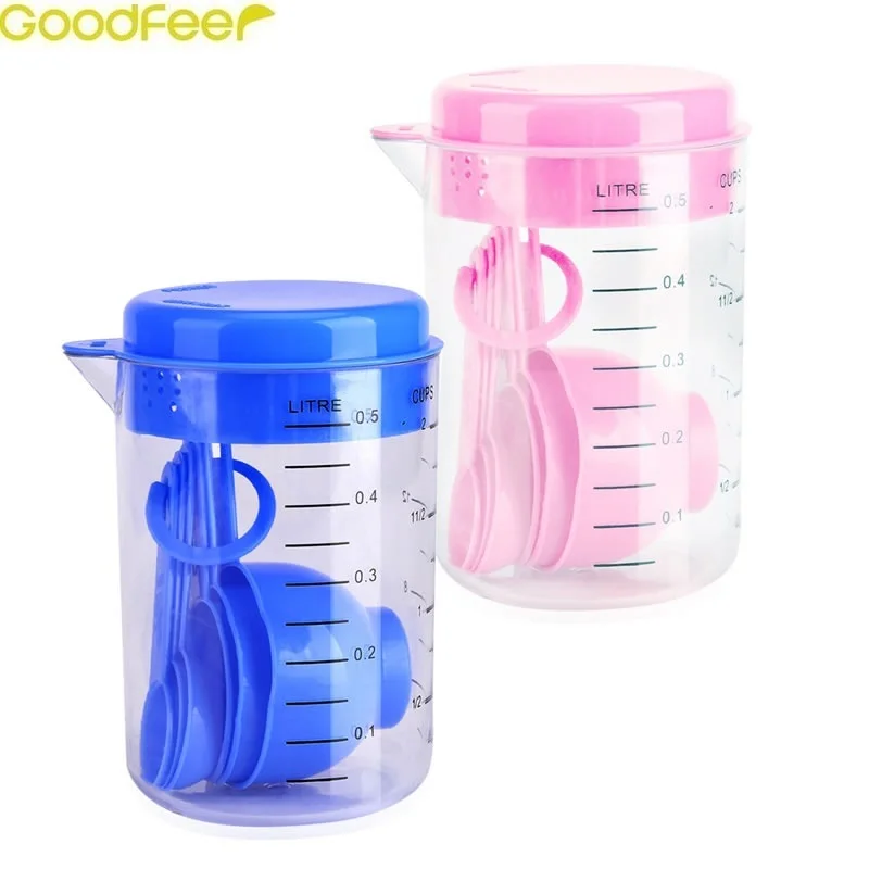 Goodfeer Name: 7pcs Plastic Measuring Cup and Spoons For Sugar Cake Baking Liquid Measuring Cup Multifunctional Kitchen Gadgets
Goodfeer Name: 7pcs Plastic Measuring Cup and Spoons For Sugar Cake Baking Liquid Measuring Cup Multifunctional Kitchen Gadgets