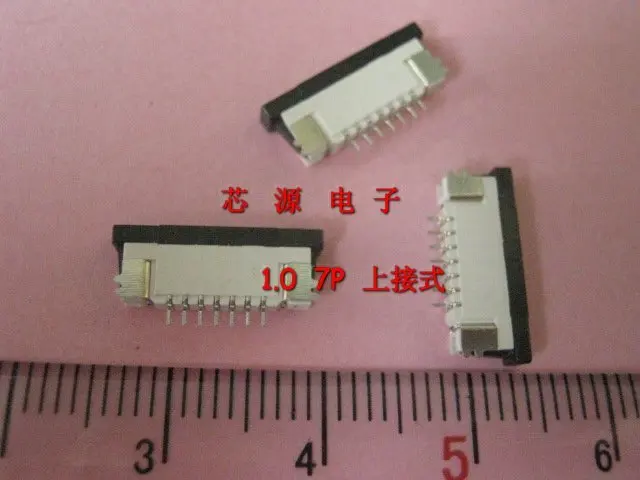 7pin 1.0pitch SMT connect UP FFC/FPC connector LCD screen interface.Flat Soft cable Connector Socket Horizontal type ROHS
7pin 1.0pitch SMT connect UP FFC/FPC connector LCD screen interface.Flat Soft cable Connector Socket Horizontal type ROHS