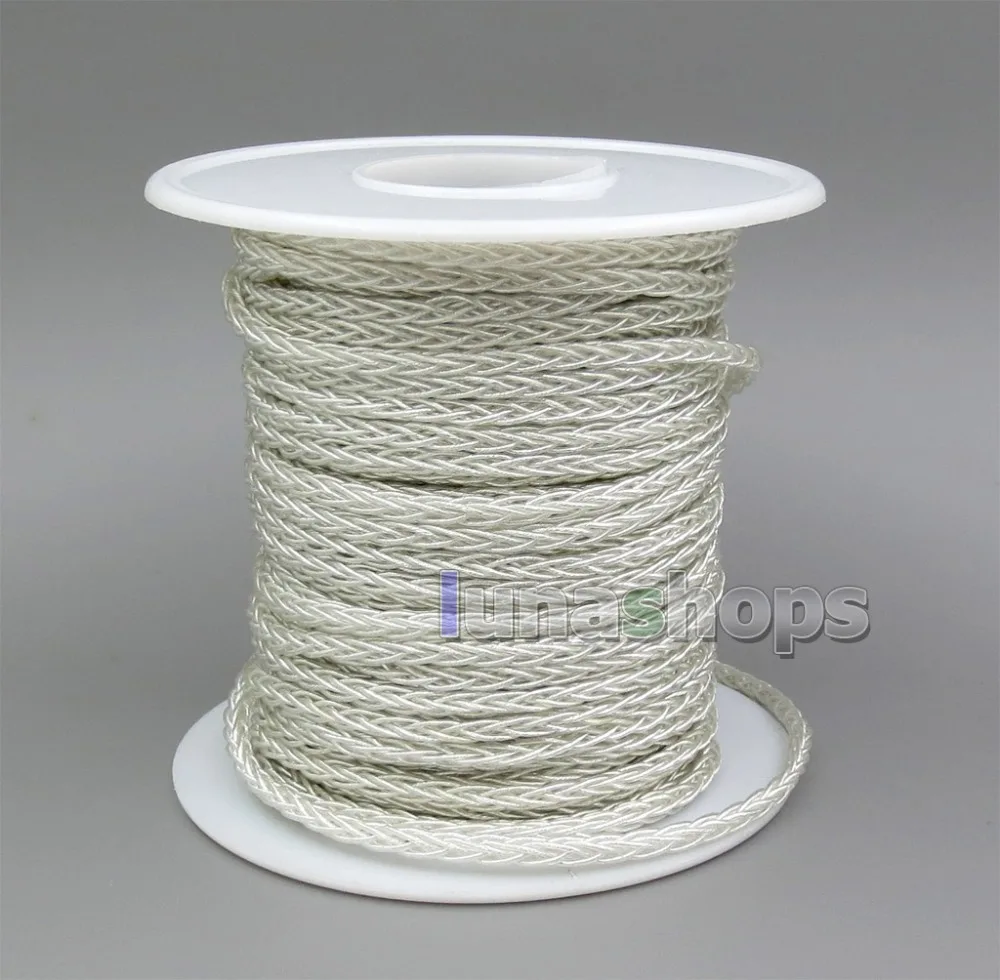 LN005938 1m Clear Silver 8 Cores PVC Extreme Soft Silver (Not Tefl) Earphone Headphone Cable Wire 0.05mm*12
LN005938 1m Clear Silver 8 Cores PVC Extreme Soft Silver (Not Tefl) Earphone Headphone Cable Wire 0.05mm*12
