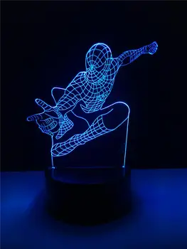 Cartoon Hero Figure Jump Spiderman 3D Lamp Kid Gift Party Atmosphere Lighting Decorative Home Night Light USB LED Table
Cartoon Hero Figure Jump Spiderman 3D Lamp Kid Gift Party Atmosphere Lighting Decorative Home Night Light USB LED Table