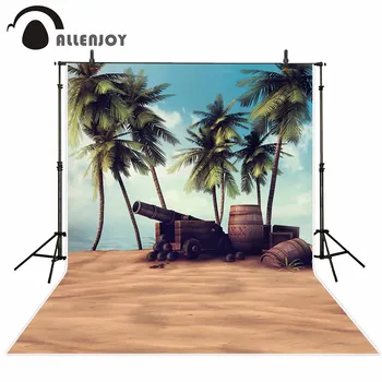 Allenjoy vinyl photography backdrop Coconut Tree Beach Cannon Barrel new background vintage photocall customize photo printed
Allenjoy vinyl photography backdrop Coconut Tree Beach Cannon Barrel new background vintage photocall customize photo printed