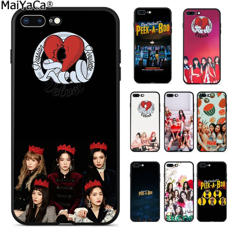 MaiYaCa Red Velvet Kpop Girl Newest Fashion Luxury phone case for Apple iphone 11 pro 8 7 66S Plus X 5S SE XS XR XS MAX Cover
MaiYaCa Red Velvet Kpop Girl Newest Fashion Luxury phone case for Apple iphone 11 pro 8 7 66S Plus X 5S SE XS XR XS MAX Cover