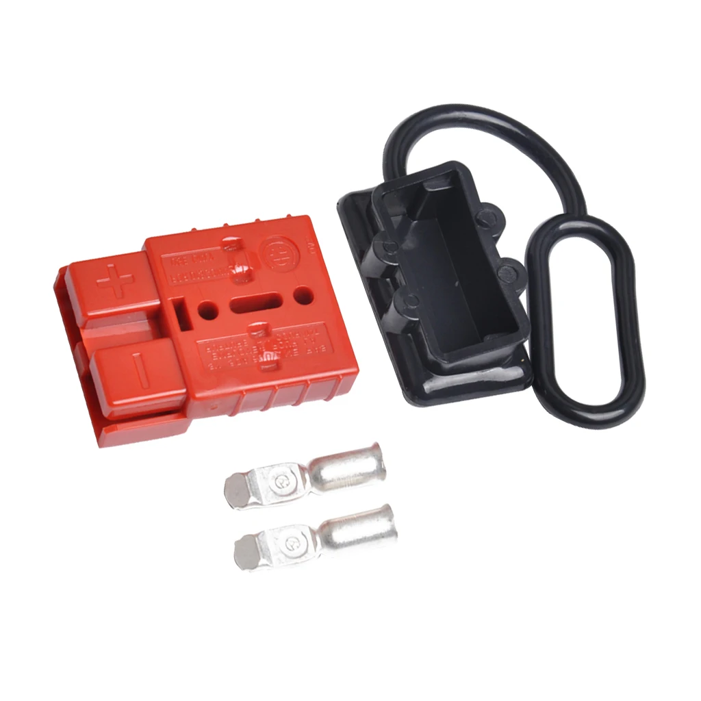 50A 600V Battery Cable Quick Connect Wire Harness Plug Disconnect Recovery Winch Connector Kit 12-24V DC