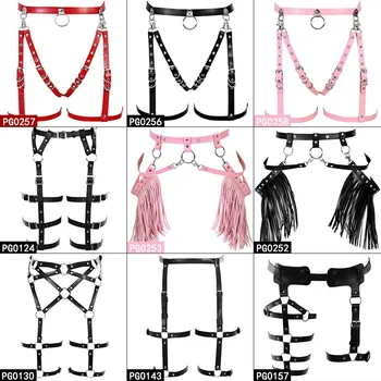 Women Leather Harness Waist Leg Garter Belt Strappy Body Cage Adjust Metal Rivet Sexy Lingerie Tassel Dance Art Rave Clothing
Women Leather Harness Waist Leg Garter Belt Strappy Body Cage Adjust Metal Rivet Sexy Lingerie Tassel Dance Art Rave Clothing