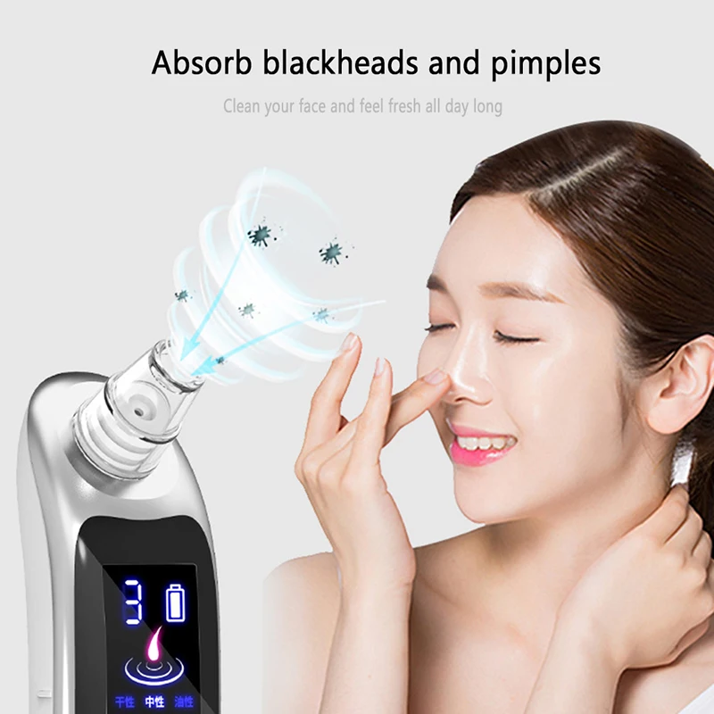Professional Electric Facial Pore Cleaner Blackhead Remover Vacuum Acne Cleanser Face Skin Care Instrument
Professional Electric Facial Pore Cleaner Blackhead Remover Vacuum Acne Cleanser Face Skin Care Instrument