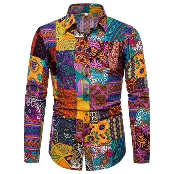 Autumn Winter Men's Shirts Blouse Business Flore Leisure Printing Vintage Long-sleeved Men Dress Shirts Tops Camisas Hombre
Autumn Winter Men's Shirts Blouse Business Flore Leisure Printing Vintage Long-sleeved Men Dress Shirts Tops Camisas Hombre