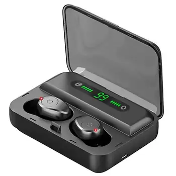 F9-5 TWS Bluetooth 5.0 Earphones Noise Reduction Headset with Digital Display Charging Box Mic 130*115*35mm
F9-5 TWS Bluetooth 5.0 Earphones Noise Reduction Headset with Digital Display Charging Box Mic 130*115*35mm