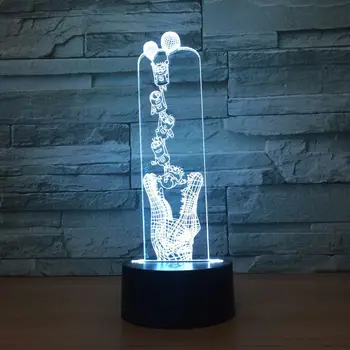7 color Little yellow man multifunctional sleep with 3D night light touch USB battery dual - use ambient light 1353
7 color Little yellow man multifunctional sleep with 3D night light touch USB battery dual - use ambient light 1353
